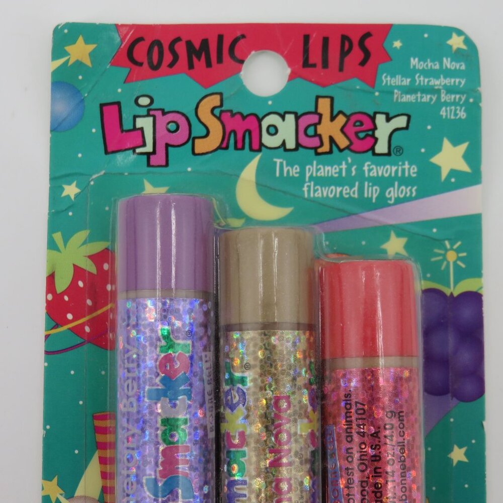 Bonne Bell Cosmic Lips Lip Smacker Mocha Nova Stellar Strawberry Planetary Berry - Picture 2 of 10